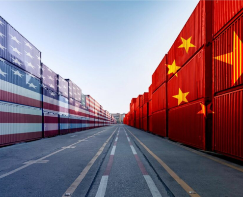 Docks showing import from US and China