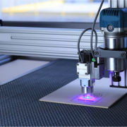 laser cutting in work