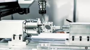 CNC machine in work