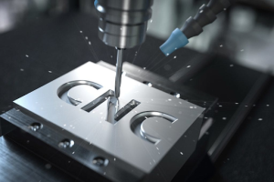 CNC machine in action