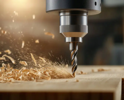 cnc drilling on wood