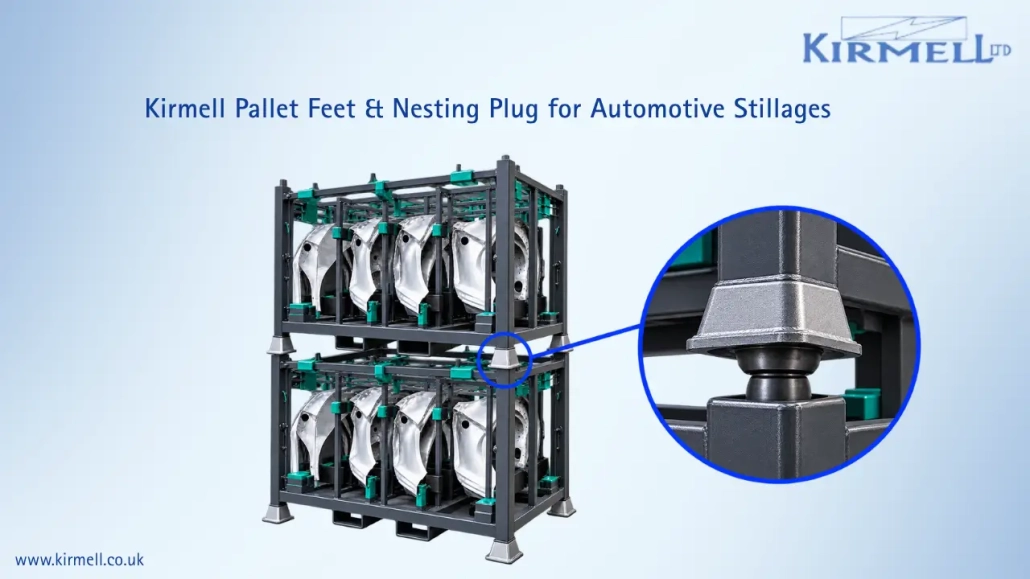 stacked-automotive-stillages-with-pallet-feet-and-nesting-plug
