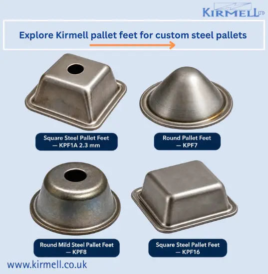 kirmell-pallet-feet-for-custom-steel-pallets-square-and-round