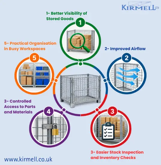 wire-mesh-storage-cage-benefits-visibility-airflow-stock-inspection-organisation