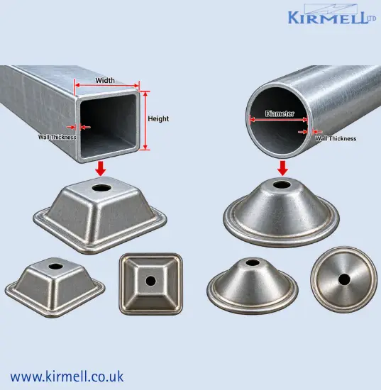 kirmell-steel-pallet-feet-dimensions-for-square-and-round-tubing