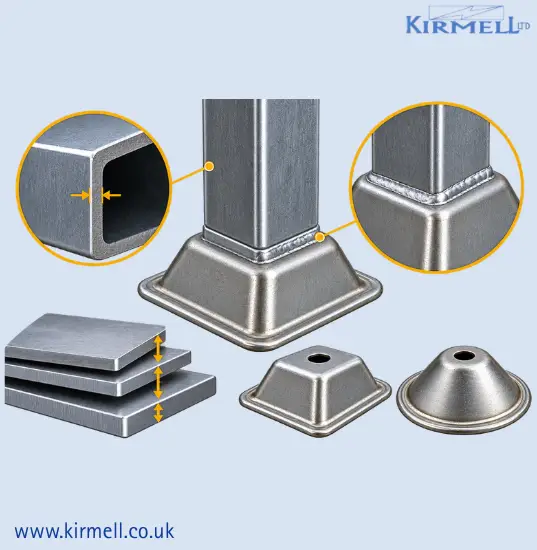 kirmell-square-steel-pallet-feet-for-different-tubing-thicknesses