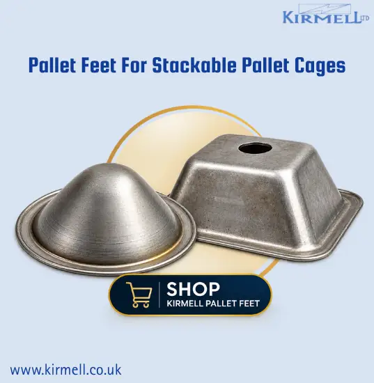 kirmell-steel-pallet-feet-for-stackable-pallet-cage-applications