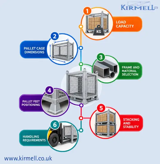 pallet-cage-design-considerations-load-dimensions-material-feet-stacking-handling